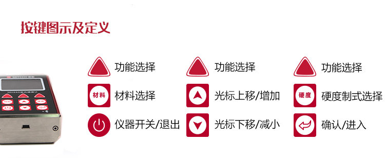 Mattel MH660 Portable Leeb Hardness Tester Button Diagram