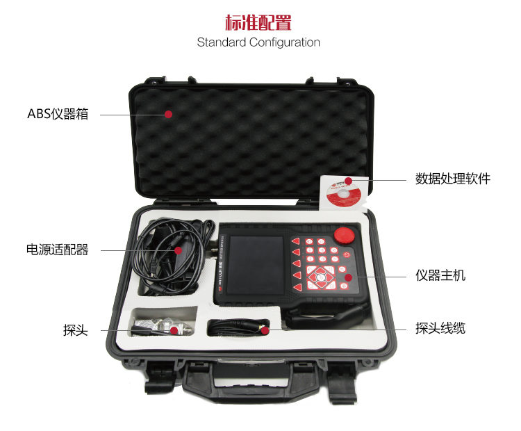 Mattel Instruments MUT520B standard configuration of digital ultrasonic flaw detectors