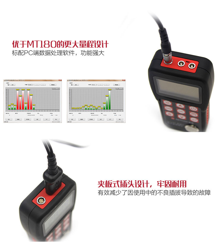 Mattel MT192 Wearable Coated Ultrasonic Thickness Gauge Design Advantages