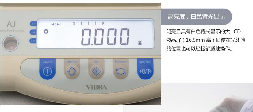 Vibra AJ-620E 0.001g white backlit display