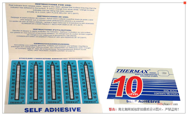 10-panel A02 thermometer paper display diagram