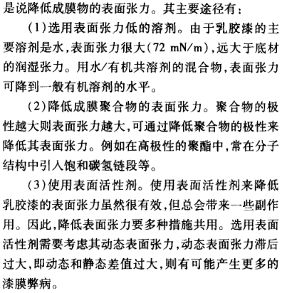 Defects and treatment of latex paint film caused by surface tension Figure 2