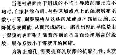 Defects and treatment of latex paint film caused by surface tension Figure 1