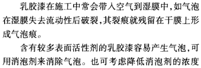 Defects and treatment of latex paint film caused by surface tension Figure 8