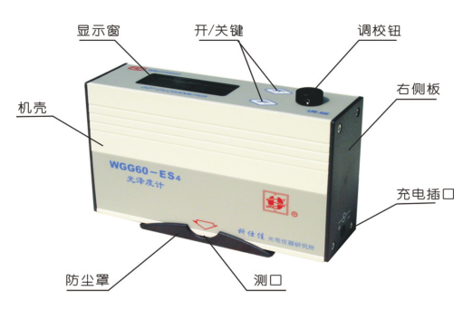 KSJ WGG60-ES4 stone gloss meter structure diagram