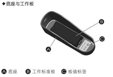 KSJ MG6-SS stone gloss meter base structure diagram