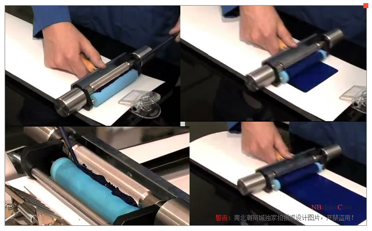 RK 200 line metal anilox roller KLOX.13 display picture