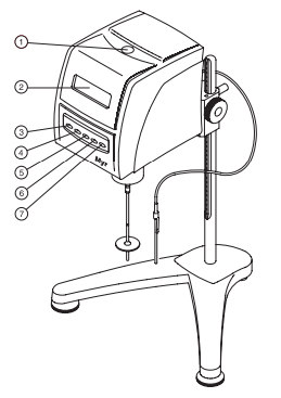 Front structure diagram of the main engine of the TQC DV1308 Rotational Viscometer