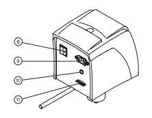 Back structure diagram of the TQC DV1308 Rotational Viscometer