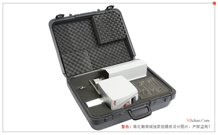 TQC DV1308 Rotational Viscometer packaging accessories drawing