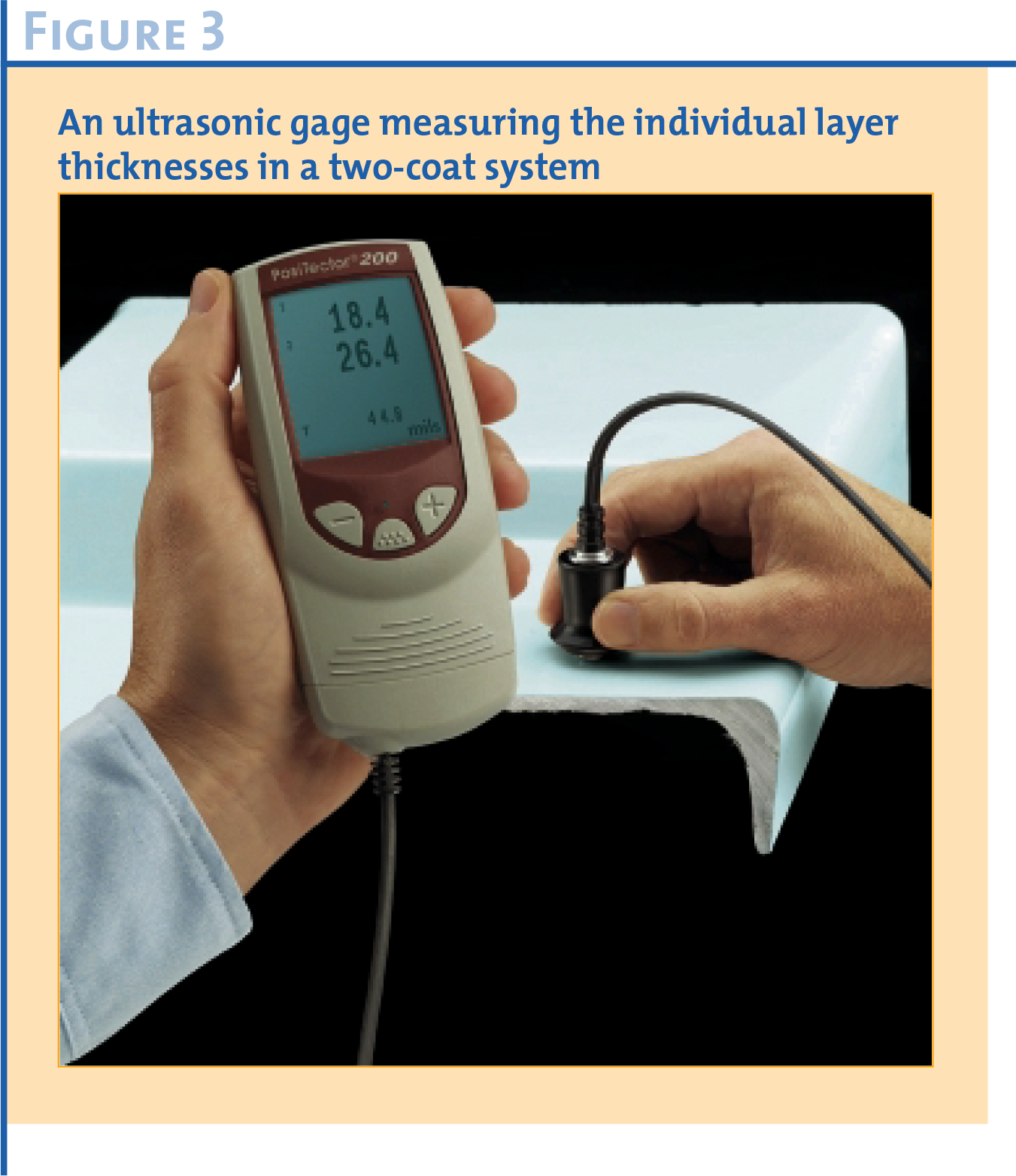 Ultrasonic thickness measurement of UV-cured coatings on rigid wood with Figure 3