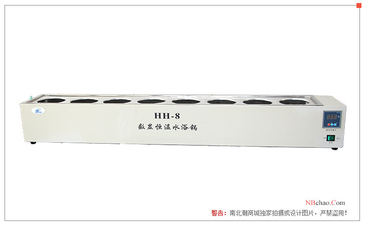 Jiecheng HH-8 digital display single row Water Bath display diagram