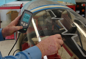 Ultrasonic measurement of aircraft window thickness with picture 2
