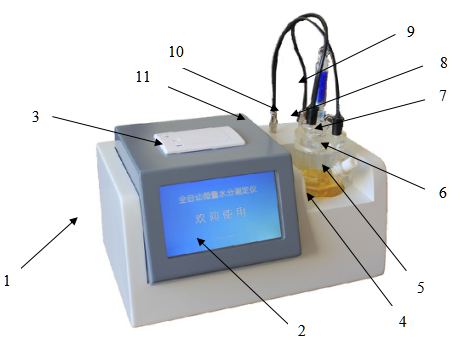 Structural diagram of Jilin Haimai JLHM-207 automatic trace moisture analyzer