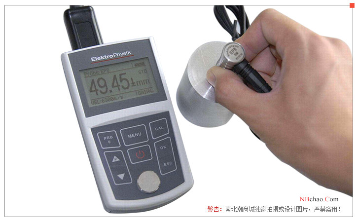 Illustration of the EPK MiniTest 420 ultrasonic Thickness Gauge in Germany