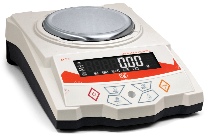Display diagram of Huazhi DTF-A600 one-hundredth analytical balance