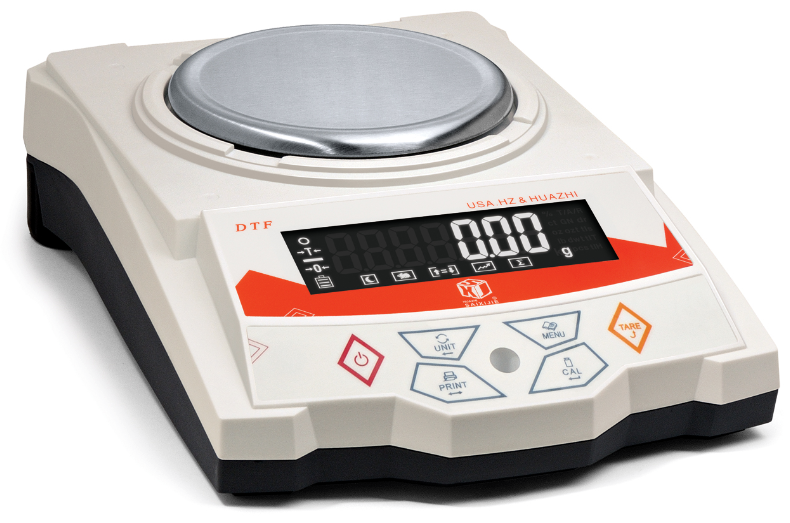 Display diagram of Huazhi DTF-A300 one-hundredth analytical balance