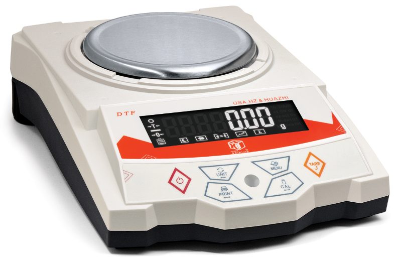 Display diagram of Huazhi DTF-A200 one-hundredth analytical balance