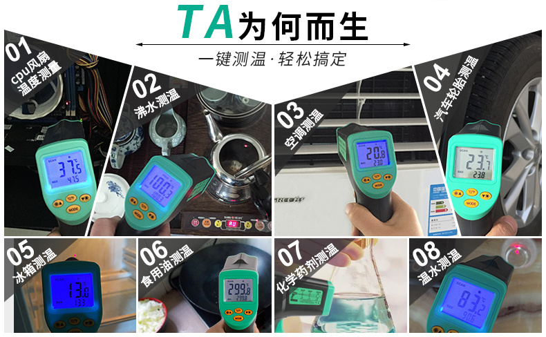 Application scenarios of the EM380 infrared thermometer