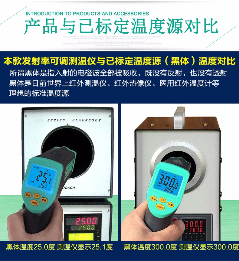 Comparison of the measured values of the Ellantroc EM530 infrared thermometer