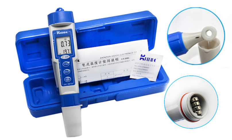 Kodida CT-3086 pen salinity meter display