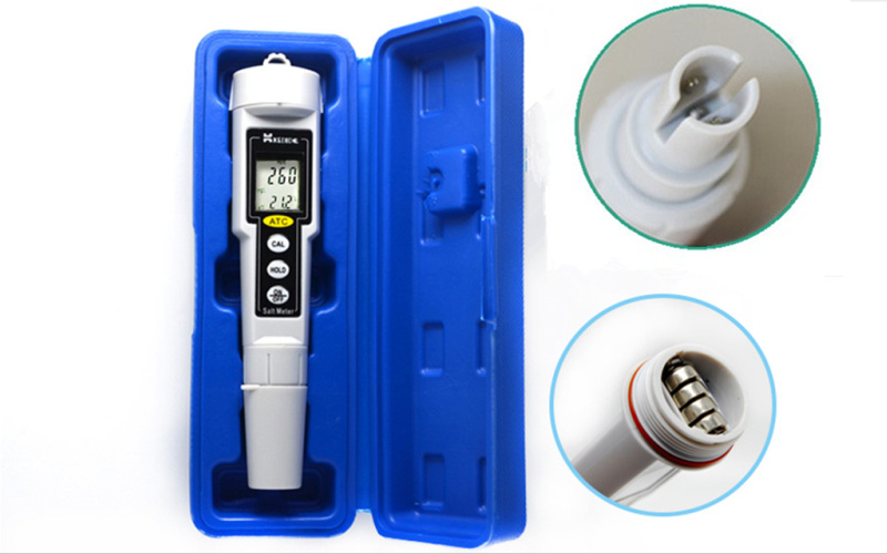 Kodida CT-3081 pen salinity meter display