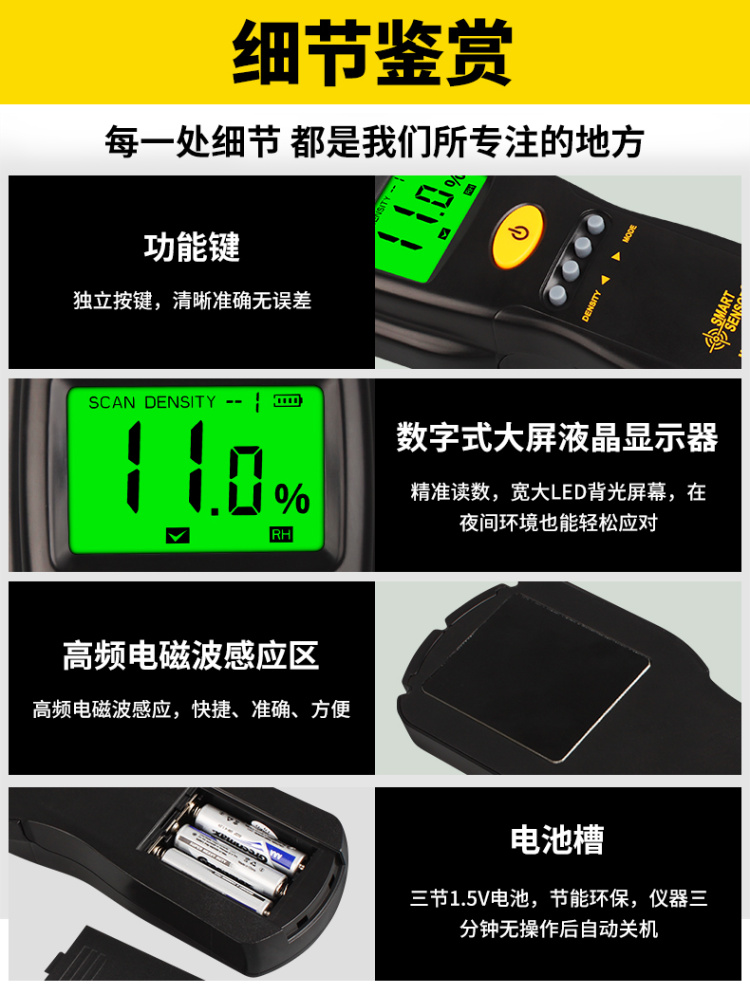 Details of SIMA AS981 Moisture Tester
