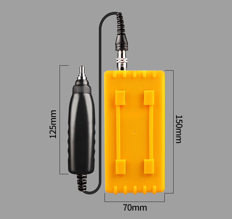 Rear view of Cema AS63A Vibration Meter