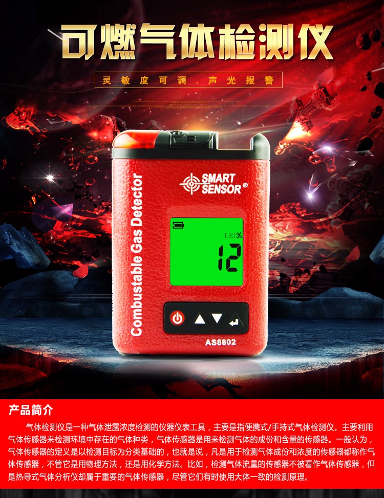 Introduction of SIMA AS8802 Combustible Gas Detector