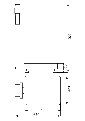 Product Structure Diagram of SDPTOP MP300KC Counting Electronic Balance