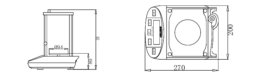SDPTOP YP602N electronic balance structure diagram