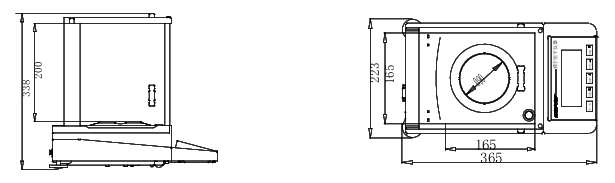 Structural diagram of SDPTOP JA1203 electronic precision balance