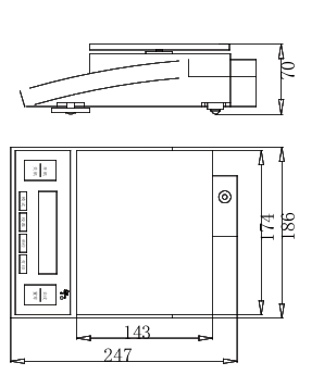 SDPTOP MP21001 Electronic Balance Size Chart