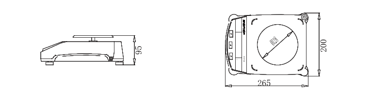 SDPTOP JY10002 electronic balance size chart