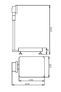 SDPTOP MP60K Large Weighing Electronic Balance Size Chart