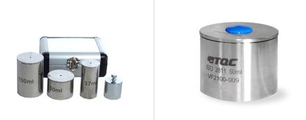 Determination of paint density: specific gravity cup with picture 1