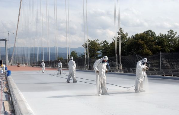 The three spraying methods required for fluorocarbon paint coating are shown in Figure 3