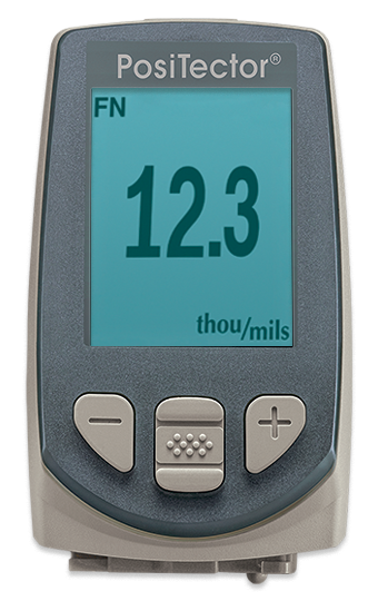 Which probes are compatible with the PosiTector host?  A table tells you with picture 6