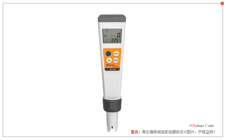 Display diagram of JENCO EC330 conductivity meter from the United States