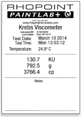 Rhopoint krebs viscometer printers Rhopoint krebs粘度计打印机