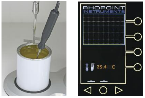 The Rhopoint Krebs viscometer has integrated temperature measurement Rhopoint Krebs粘度计集成温度测量