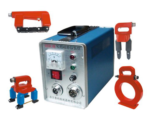 Luco inspects the LKCD-III portable magnetic particle flaw Detector