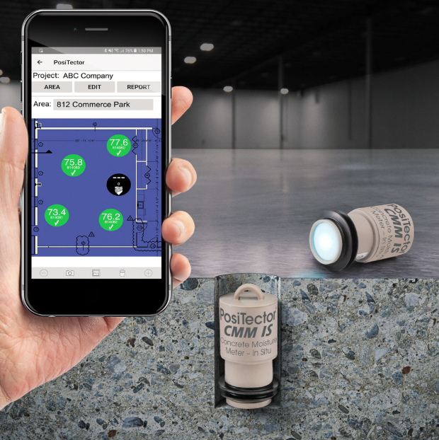 PosiTector ® CMM IS In-situ Concrete Moisture Meter Use Scenario