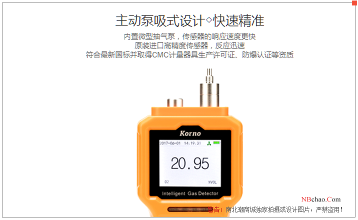 Kerno GT-903-H2S-Y Hydrogen Sulfide Detector Details Figure 1