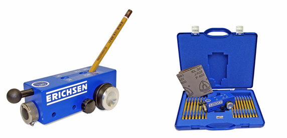 German Erichsen 293 pencil Hardness Tester display diagram