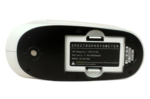 Bottom view of CS-580 Spectrophotometer 