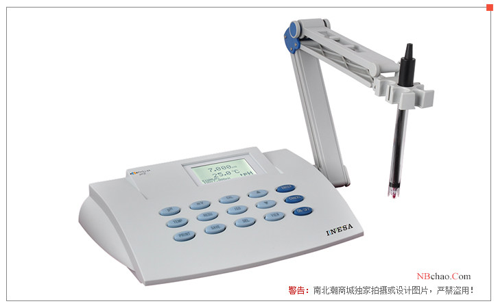 Ray Magnetic PHSJ-4A desktop acidity meter display map