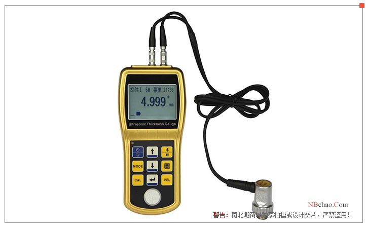 The display of the ultrasonic Thickness Gauge PRUT310 the science of the company