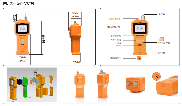 Korno GT-903 Composite Gas Detector Product Instruction Manual with Figure 3