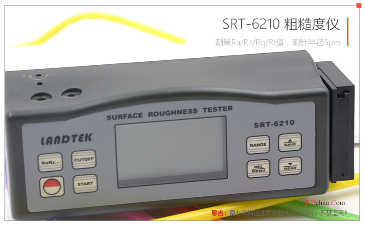 Detail of Landtek SRT-6210 Surface Roughness Tester buttons